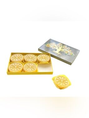 Vintage 1960s Avon “Lemonol” Perfumed Gift Soap Set – Lemon Slice Soaps